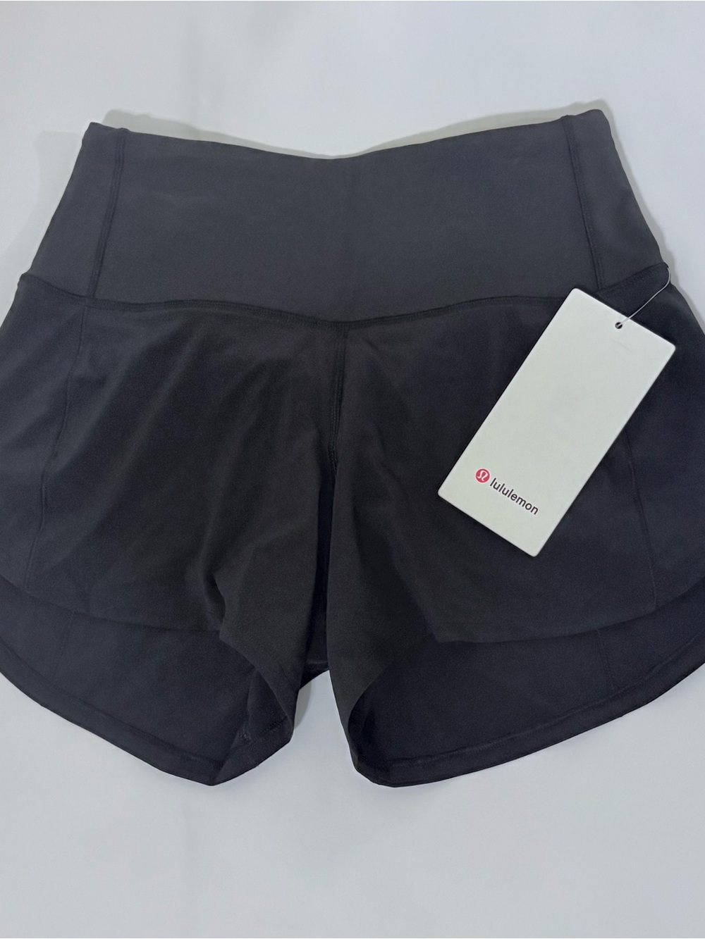 NWT lululemon athletica Black High-Rise Performance Shorts (Speed Up 4in)